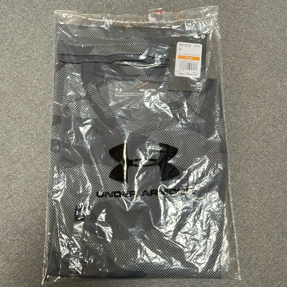 Under Armour Gray UA Velocity Jacquard SS Tee